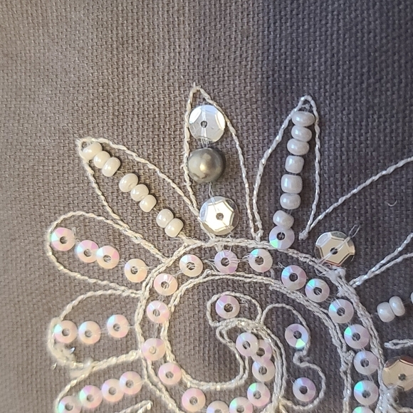 Embroidered Canvas Tote - Picture 5 of 6